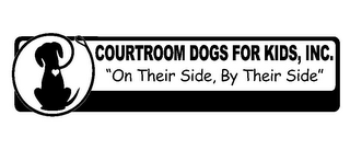 COURTROOM DOGS FOR KIDS, INC. "ON THEIR SIDE, BY THEIR SIDE"