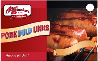 AUNT BESSIE'S EST. 1958 FINEST QUALITY MEATS PORK MILD LINKS GREAT ON THE GRILL!