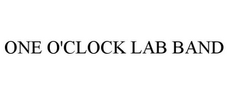 ONE O'CLOCK LAB BAND