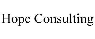 HOPE CONSULTING