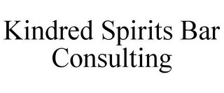 KINDRED SPIRITS BAR CONSULTING