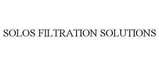 SOLOS FILTRATION SOLUTIONS