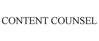 CONTENT COUNSEL