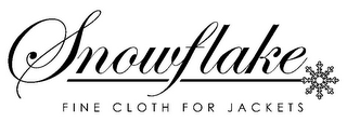 SNOWFLAKE FINE CLOTH FOR JACKETS