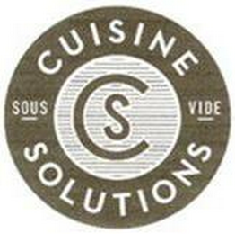CS CUISINE SOLUTIONS SOUS VIDE