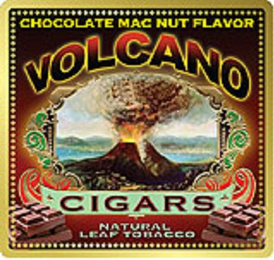 CHOCOLATE MAC NUT FLAVEOR VOLCANO CIGARS NATURAL LEAF TOBACCO