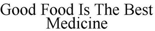 GOOD FOOD IS THE BEST MEDICINE