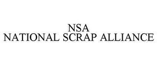 NSA NATIONAL SCRAP ALLIANCE