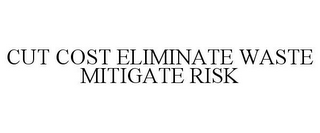 CUT COST ELIMINATE WASTE MITIGATE RISK