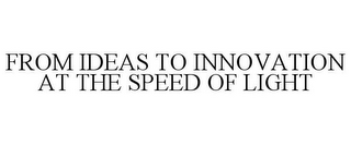 FROM IDEAS TO INNOVATION AT THE SPEED OF LIGHT