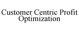 CUSTOMER CENTRIC PROFIT OPTIMIZATION