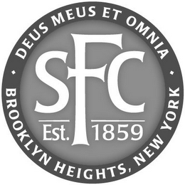 DEUS MEUS ET OMNIA   BROOKLYN HEIGHTS, NEW YORK   SFC EST. 1859