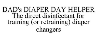 DAD'S DIAPER DAY HELPER THE DIRECT DISINFECTANT FOR TRAINING (OR RETRAINING) DIAPER CHANGERS