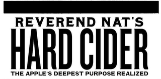 REVEREND NAT'S HARD CIDER THE APPLE'S DEEPEST PURPOSE REALIZED