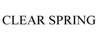 CLEAR SPRING