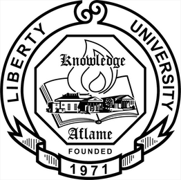 LIBERTY UNIVERSITY KNOWLEDGE AFLAME FOUNDED 1971