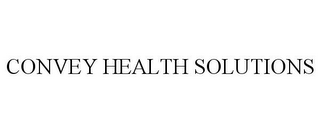 CONVEY HEALTH SOLUTIONS