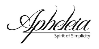 APHELEIA SPIRIT OF SIMPLICITY