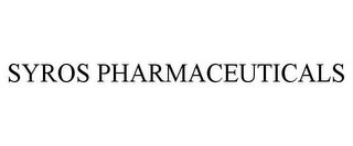 SYROS PHARMACEUTICALS