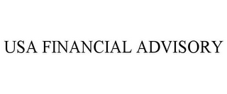 USA FINANCIAL ADVISORY