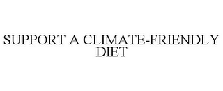 SUPPORT A CLIMATE-FRIENDLY DIET