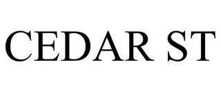 CEDAR ST
