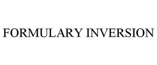 FORMULARY INVERSION