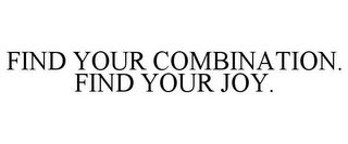 FIND YOUR COMBINATION. FIND YOUR JOY.