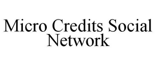 MICRO CREDITS SOCIAL NETWORK