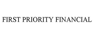 FIRST PRIORITY FINANCIAL