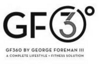 GF3 GF360º BY GEORGE FOREMAN III A COMPLETE LIFESTYLE · FITNESS SOLUTION