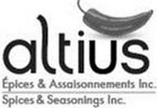 ALTIUS ÉPICES & ASSAISONNEMENTS INC. SPICES & SEASONINGS INC.