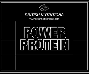 BRITISH NUTRITIONS WWW.BRITISHNUTRITIONSUSA.COM POWER PROTEIN