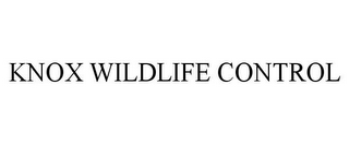 KNOX WILDLIFE CONTROL