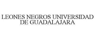 LEONES NEGROS UNIVERSIDAD DE GUADALAJARA