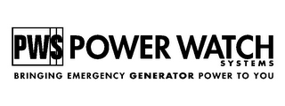 PWS POWER WATCH SYSTEMS BRINGING EMERGENCY GENERATOR POWER TO YOU