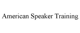 AMERICAN SPEAKER TRAINING