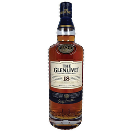 THE GLENLIVET SINGLE MALT SCOTCH WHISKY18 GUARANTEED EIGHTEEN YEARS OF AGE