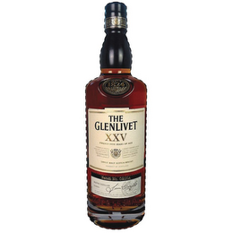 THE GLENLIVET XXV TWENTY FIVE YEARS OF AGE