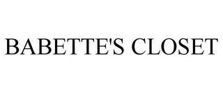 BABETTE'S CLOSET