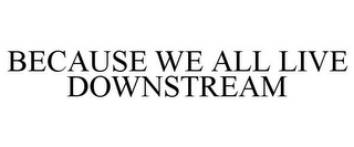 BECAUSE WE ALL LIVE DOWNSTREAM