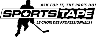 SPORTSTAPE ASK FOR IT, THE PRO'S DO! LE CHOIX DES PROFESSIONNELS!