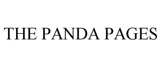 THE PANDA PAGES