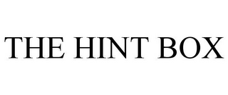 THE HINT BOX