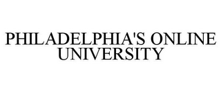 PHILADELPHIA'S ONLINE UNIVERSITY