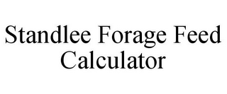 STANDLEE FORAGE FEED CALCULATOR