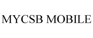 MYCSB MOBILE