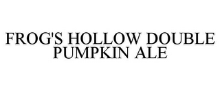 FROG'S HOLLOW DOUBLE PUMPKIN ALE