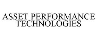 ASSET PERFORMANCE TECHNOLOGIES