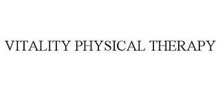 VITALITY PHYSICAL THERAPY